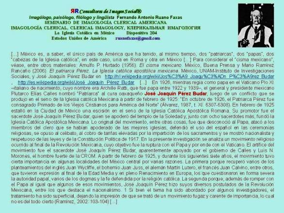 FERNANDO ANTONIO RUANO FAXAS. José Joaquín Pérez Budar EL PATRIARCA PÉREZ, PAPA DE MÉXICO Y DE AMÉRICA