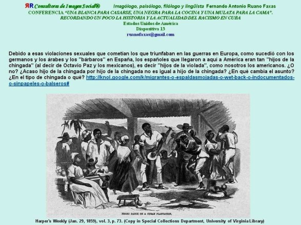 FERNANDO ANTONIO RUANO FAXAS. NEGROS EN CUBA