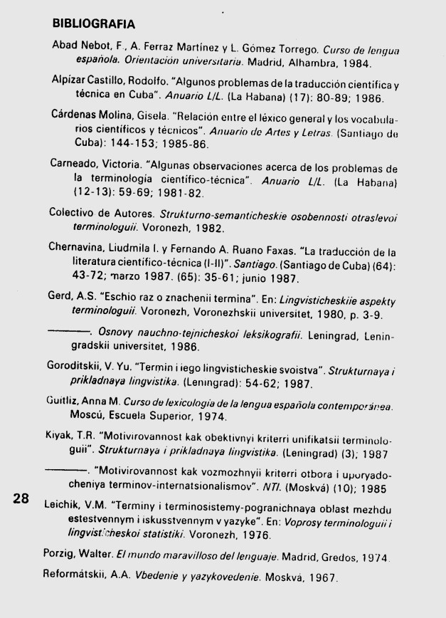 Fernando Antonio Ruano Faxas. ALGUNAS REFLEXIONES EN TORNO AL TÉRMINO CIENTÍFICO Y TÉCNICO. 8. Terminología, Terminografía, Lingüística, Filología, Imagología