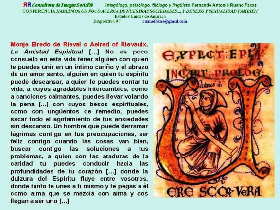 FERNANDO ANTONIO RUANO FAXAS, MONJE ELREDO DE RIEVAL O AELRED OF RIEVAULX