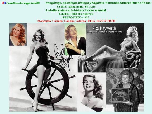 FERNANDO ANTONIO RUANO FAXAS. IMAGOLOGÍA DEL ARTE. RITA HAYWORTH