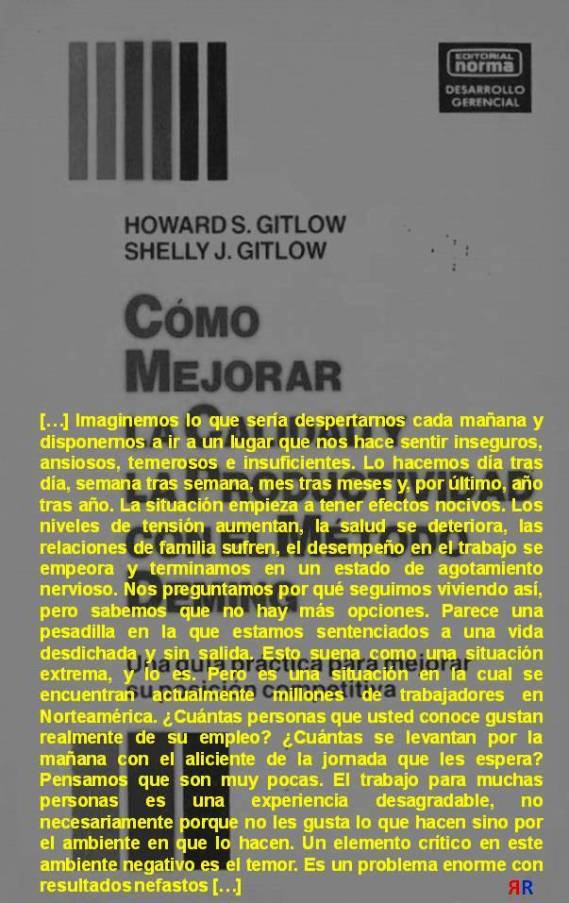 FERNANDO ANTONIO RUANO FAXAS. Howard S. Gitlow y Shelly J. Gitlow. Cómo mejorar la calidad y la productividad con el método Deming. Una guía práctica para mejorar su posición competitiva. Colombia, NORMA.