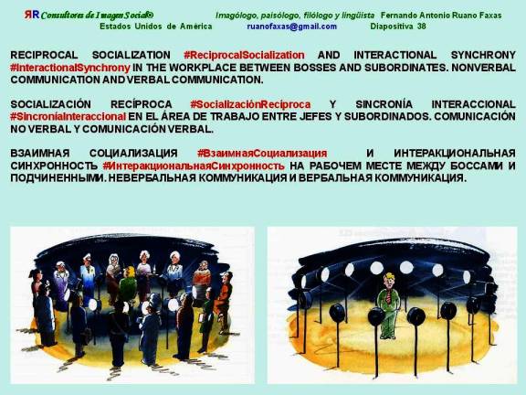 FERNANDO ANTONIO RUANO FAXAS. IMAGOLOGÍA DEL TRABAJO. SOCIALIZACIÓN RECÍPROCA Y SINCRONÍA INTERACCIONAL EN EL ÁREA DE TRABAJO ENTRE JEFES Y SUBORDINADOS