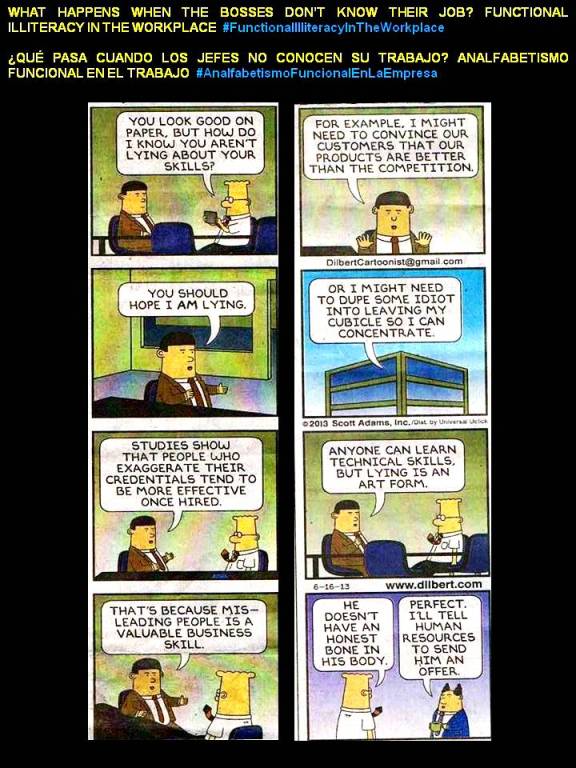 FERNANDO ANTONIO RUANO FAXAS. WHAT HAPPENS WHEN THE BOSSES DON’T KNOW THEIR JOB, FUNCTIONAL ILLITERACY IN THE WORKPLACE, ANALFABETISMO FUNCIONAL EN EL TRABAJO