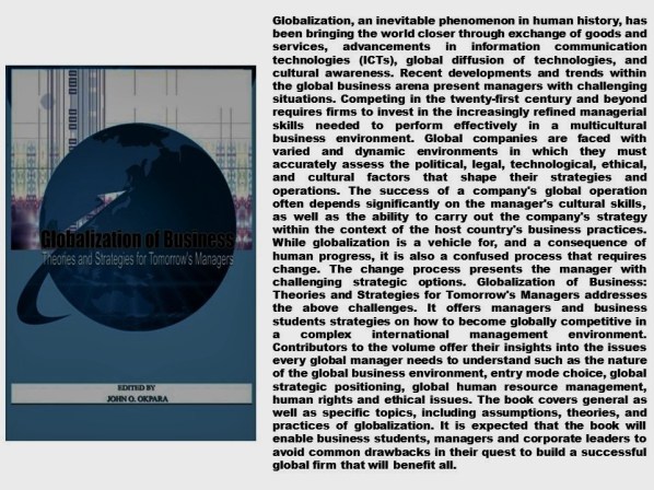 PAULINA RENDON AGUILAR. GLOBALIZATION, BUSINESS, SALES, CUSTOMER SERVICES. Globalisation of Business. Theories and Strategies for Tomorrow's Managers