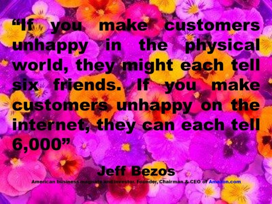 PAULINA RENDON AGUILAR, IBM, KENNAMETAL, JCPENNEY. Jeff Bezos, Customer, Client, Consumer, User, Internet, Social Media, Social Network, Marketing, Advertising, Customer Experience, Service, Satisfaction, User Experience