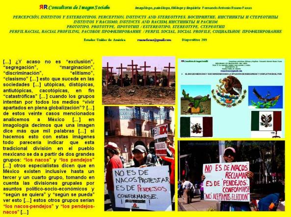 FERNANDO ANTONIO RUANO FAXAS. DIVISIONES CLASISTAS EN MÉXICO. LOS NACOS, LOS PENDEJOS, LOS NACOS-PENDEJOS, LOS PENDEJOS-NACOS. DE TODAS MANERAS JUAN TE LLAMAS.