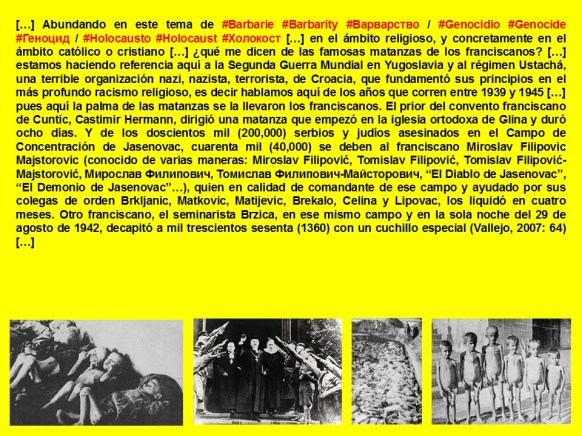 FERNANDO ANTONIO RUANO FAXAS. IMAGOLOGIA. Barbarie, Barbarity, Варварство. Genocidio, Genocide, Геноцид. Holocausto, Holocaust, Холокост