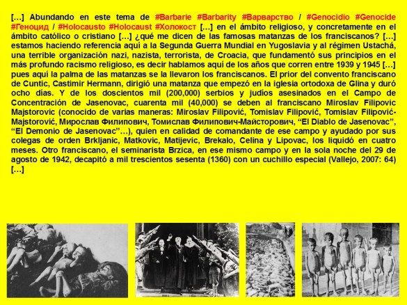 FERNANDO ANTONIO RUANO FAXAS. IMAGOLOGIA. Barbarie, Barbarity, Варварство. Genocidio, Genocide, Геноцид. Holocausto, Holocaust, Холокост