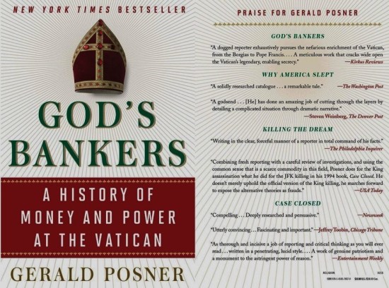 Gerald Posner. God's Bankers. A History of Money and Power at the Vatican. VATICANO, VATICAN, ВАТИКАН. CORRUPCIÓN, CORRUPTION, КОРРУПЦИЯ. PEDOFILIA, PEDOPHILIA, ПЕДОФИЛИЯ. PEDERASTIA, PEDERASTY, ПЕДЕРАСТИЯ