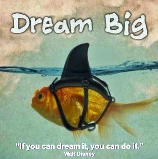 DREAM BIG. Walt Disney. If you can dream it, you can do it.