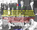 FERNANDO ANTONIO RUANO FAXAS. CONFERENCIA. SIGNS OF IDENTIFICATION AND BELONGING. SIGNOS DE IDENTIFICACIÓN Y PERTENENCIA. SIGNOS DE IDENTIFICAÇÃO E&nbsp;PERTENCENTE