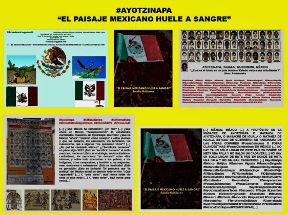 FERNANDO ANTONIO RUANO FAXAS. IMAGOLOGÍA. AYOTZINAPA, IGUALA, GUERRERO, MÉXICO, ESCUDO MEXICANO, CORRUPCIÓN, IMPUNIDAD, SECUESTROS, CRÍEMENES, NARCOTRÁFICO