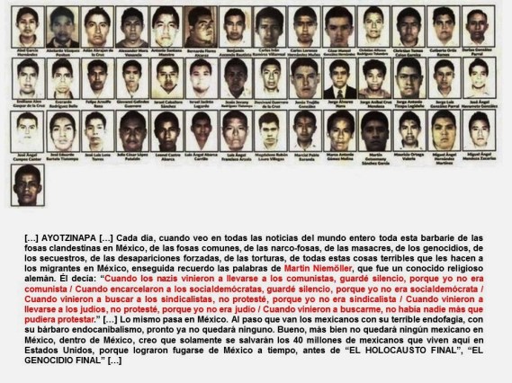 FERNANDO ANTONIO RUANO FAXAS. IMAGOLOGÍA. MÉXICO, AYOTZINAPA, IGUALA, GUERRERO, CORRUPCIÓN, IMPUNIDAD, BARBARIE, GENOCIDIO