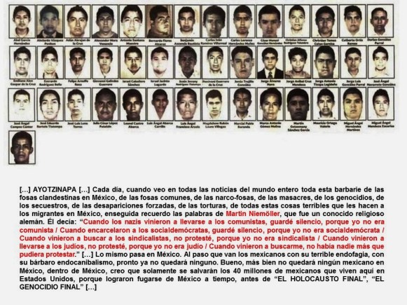 FERNANDO ANTONIO RUANO FAXAS. IMAGOLOGÍA. MÉXICO, AYOTZINAPA, IGUALA, GUERRERO, CORRUPCIÓN, IMPUNIDAD, BARBARIE, GENOCIDIO