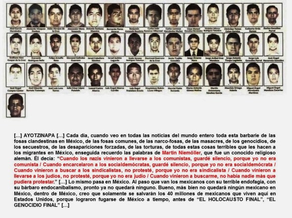 FERNANDO ANTONIO RUANO FAXAS. IMAGOLOGÍA. MÉXICO, AYOTZINAPA, IGUALA, GUERRERO, CORRUPCIÓN, IMPUNIDAD, BARBARIE, GENOCIDIO