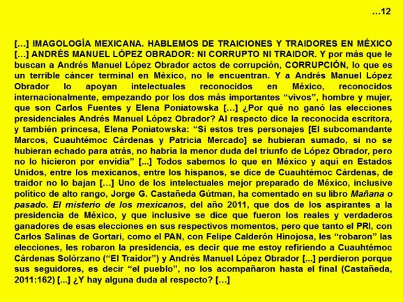 FERNANDO ANTONIO RUANO FAXAS. IMAGOLOGÍA. Traiciones y traidores en México. Andrés Manuel López Obrador, ni corrupto ni traidor