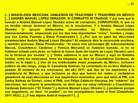 FERNANDO ANTONIO RUANO FAXAS. IMAGOLOGÍA. Traiciones y traidores en México. Andrés Manuel López Obrador, ni corrupto ni traidor