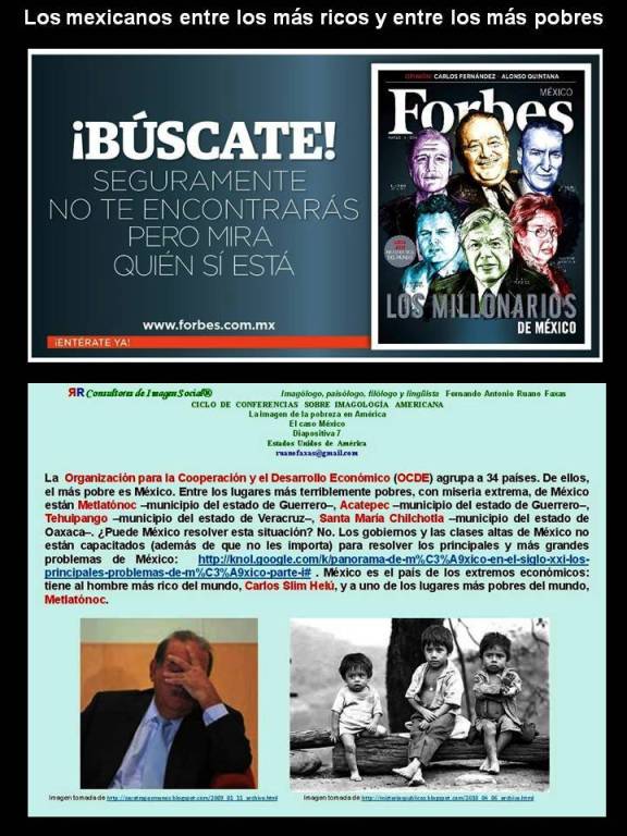 FERNANDO ANTONIO RUANO FAXAS. LOS MEXICANOS, ENTRE LOS MÁS RICOS Y ENTRE LOS MÁS POBRES. FORBES MÉXICO. BÚSCATE, SEGURAMENTE NO TE ENCONTRARÁS, PERO MIRA QUIÉN SÍ ESTÁ.