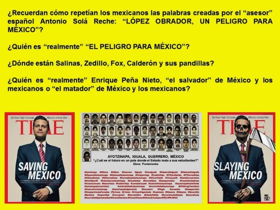 IMAGOLOGÍA, MÉXICO. LÓPEZ OBRADOR, UN PELIGRO PARA MÉXICO. PEÑA NIETO EL SALVADOR DE MÉXICO. POLÍTICA, ELECCIONES, CORRUPCIÓN, IMPUNIDAD, AYOTZINAPA