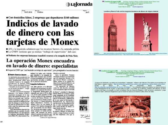 MONEX, lavado de dinero, Londres, Vaticano