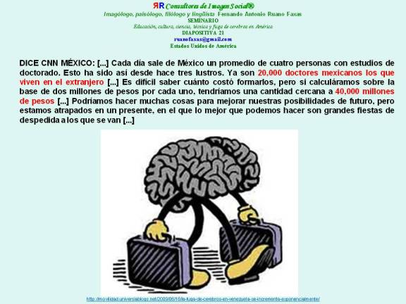 RUANO FAXAS. FUGA DE CEREBROS EN MÉXICO