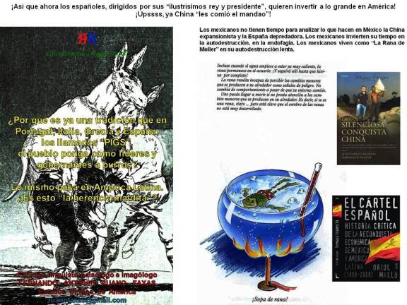 FERNANDO ANTONIO RUANO FAXAS. Así que ahora los españoles, dirigidos por sus ILUSTRÍSIMOS rey y presidente, quieren invertir a lo grande en América. Upssss, ya China les comió el mandao.