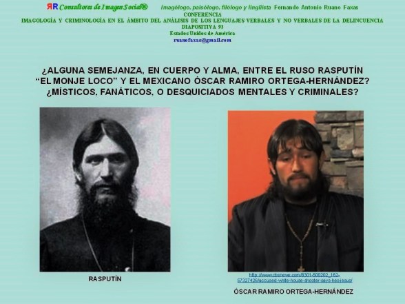 FERNANDO ANTONIO RUANO FAXAS. IMAGOLOGÍA, MEXICO, RELIGIÓN, RELIGIONES, SINCRETISMO. RASPUTÍN Y ÓSCAR RAMIRO ORTEGA-HERNÁNDEZ