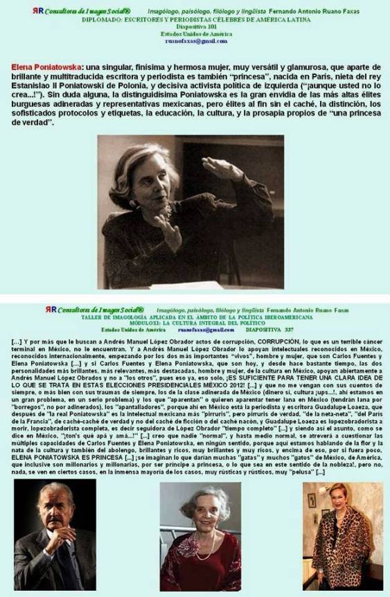 FERNANDO ANTONIO RUANO FAXAS. CARLOS FUENTES КАРЛОС ФУЭНТЕС, ELENA PONIATOWSKA ЭЛЕНА ПОНЯТОВСКА Y GUADALUPE LOAEZA ГУАДАЛУПЕ ЛОАЕЗА SON SEGUIDORES DE LÓPEZ OBRADOR, AMLO. ELECCIONES EN MÉXICO