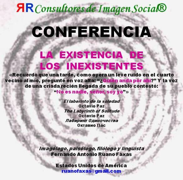 RUANO FAXAS. LA EXISTENCIA DE LOS INEXISTENTES
