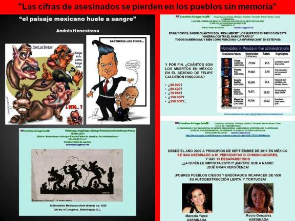 FERNANDO ANTONIO RUANO FAXAS. EL PAISAJE MEXICANO HUELE A SANGRE, Andrés Henestrosa. MÉXICO, LAS CIFRAS DE ASESINADOS SE PIERDEN EN LOS PUEBLOS SIN MEMORIA