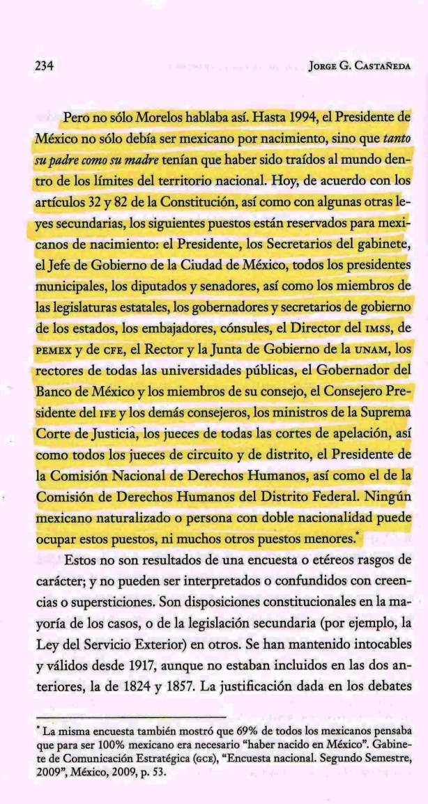 FERNANDO ANTONIO RUANO FAXAS. LIBRO DE JORGE G. CASTAÑEDA. A MÉXICO LO HAN DESTRUDIO LOS POLÍTICOS Y DIRIGENTES MEXICANOS Y TODO EL PUEBLO QUE LOS ELIGE DENTRO DE MÉXICO Y AQUÍ EN ESTADOS UNIDOS DE AMÉRICA