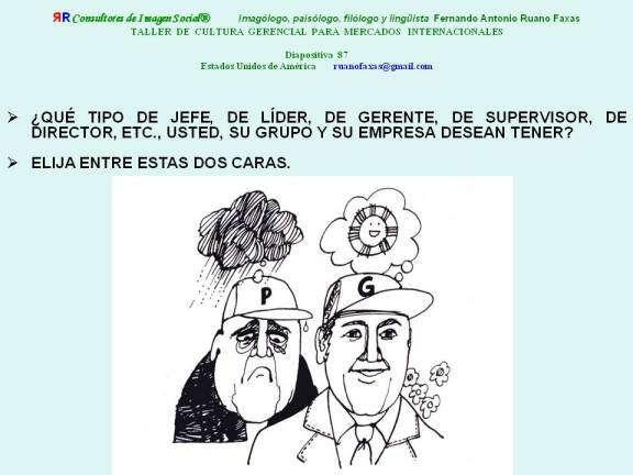 RUANO FAXAS. TALLER DE CULTURA GERENCIAL. 87