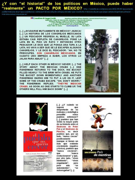 FERNANDO ANTONIO RUANO FAXAS. Y CON EL HISTORIAL DE LOS POLÍTICOS EN MÉXICO, PUEDE HABER REALMENTE UN PACTO POR MÉXICO