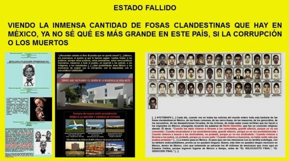 ESTADO FALLIDO. VIENDO LA INMENSA CANTIDAD DE FOSAS CLANDESTINAS QUE HAY EN MÉXICO, YA NO SÉ QUÉ ES MÁS GRANDE EN ESTE PAÍS, SI LA CORRUPCIÓN O LOS MUERTOS