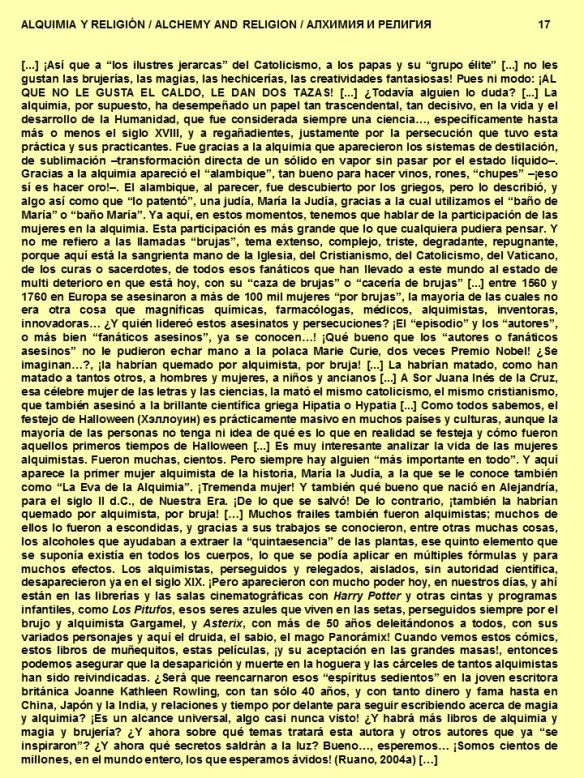 FERNANDO ANTONIO RUANO FAXAS. ALQUIMIA Y RELIGIÓN, ALCHEMY AND RELIGION, АЛХИМИЯ И РЕЛИГИЯ