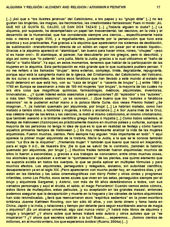 FERNANDO ANTONIO RUANO FAXAS. ALQUIMIA Y RELIGIÓN, ALCHEMY AND RELIGION, АЛХИМИЯ И РЕЛИГИЯ