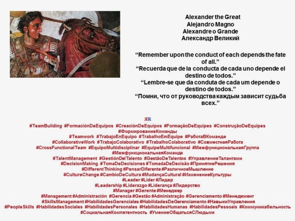 FERNANDO ANTONIO RUANO FAXAS. IMAGOLOGÍA. Alexander the Great, Alejandro Magno. Remember upon the conduct of each depends the fate of all. Recuerda que de la conducta de cada uno depende el destino de todos