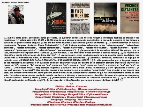 FERNANDO ANTONIO RUANO FAXAS. Imagología, Imagology, Имагология. México, Méjico, Mexiko, Mexique, Мексика