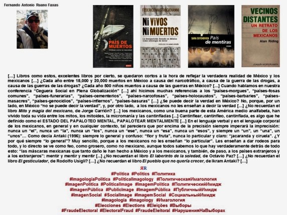 FERNANDO ANTONIO RUANO FAXAS. Imagología, Imagology, Имагология. México, Méjico, Mexiko, Mexique, Мексика