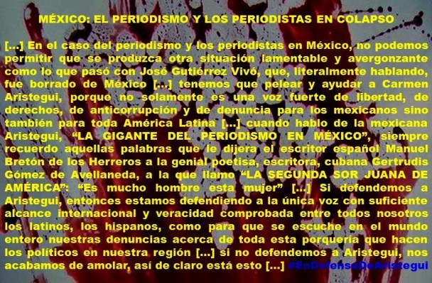 FERNANDO ANTONIO RUANO FAXAS. IMAGOLOGÍA. MÉXICO, EL PERIODISMO Y LOS PERIODISTAS EN COLAPSO. CARMEN ARISTEGUI, JOSÉ GUTIÉRREZ VIVÓ, PERIODISMO, PERIODISTAS, CORRUPCIÓN, IMPUNIDAD, CENSURA, MEXICANIZACIÓN, AYOTZINAPA