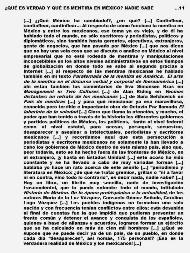 FERNANDO ANTONIO RUANO FAXAS. QUÉ ES VERDAD Y QUÉ ES MENTIRA EN MÉXICO. NADIE SABE. CONFERENCIA, IMAGOLOGÍA, ELECCIONES, CORRUPCIÓN, IMPUNIDAD, MUERTOS, DESAPARECIDOS, AYOTZINAPA