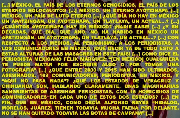 FERNANDO ANTONIO RUANO FAXAS. CONFERENCIA. MEXICO, IMAGOLOGÍA, PAISOLOGÍA, PERIODISMO, LITERATURA, PERIODISTAS, ESCRITORES, CORRUPCIÓN, IMPUNIDAD, PEÑA NIETO, PRI, POLÍTICA, ELECCIONES, RUBÉN ESPINOSA
