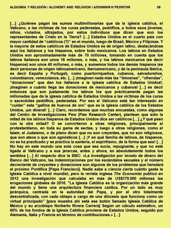 FERNANDO ANTONIO RUANO FAXAS. IMAGOLOGÍA. ALQUIMIA Y RELIGIÓN. LATINOS, HISPANOS, OFRENDAS Y DONACIONES PAGAN MILLONES QUE DA IGLESIA A VICTIMAS DE CURAS, SACERDOTES PEDERASTIA, PEDOFILIA. VATICANO