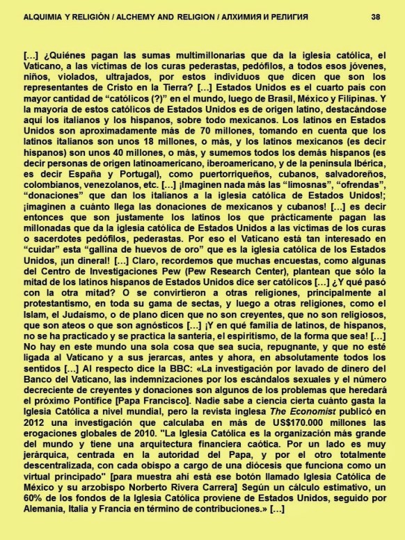 FERNANDO ANTONIO RUANO FAXAS. IMAGOLOGÍA. ALQUIMIA Y RELIGIÓN. LATINOS, HISPANOS, OFRENDAS Y DONACIONES PAGAN MILLONES QUE DA IGLESIA A VICTIMAS DE CURAS, SACERDOTES PEDERASTIA, PEDOFILIA. VATICANO