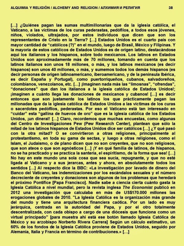 FERNANDO ANTONIO RUANO FAXAS. IMAGOLOGÍA. ALQUIMIA Y RELIGIÓN. LATINOS, HISPANOS, OFRENDAS Y DONACIONES PAGAN MILLONES QUE DA IGLESIA A VICTIMAS DE CURAS, SACERDOTES PEDERASTIA, PEDOFILIA. VATICANO