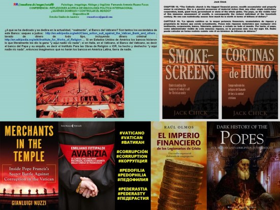 VATICANO, VATICAN, ВАТИКАН. CORRUPCIÓN, CORRUPTION, КОРРУПЦИЯ. PEDOFILIA, PEDOPHILIA, ПЕДОФИЛИЯ. PEDERASTIA, PEDERASTY, ПЕДЕРАСТИЯ