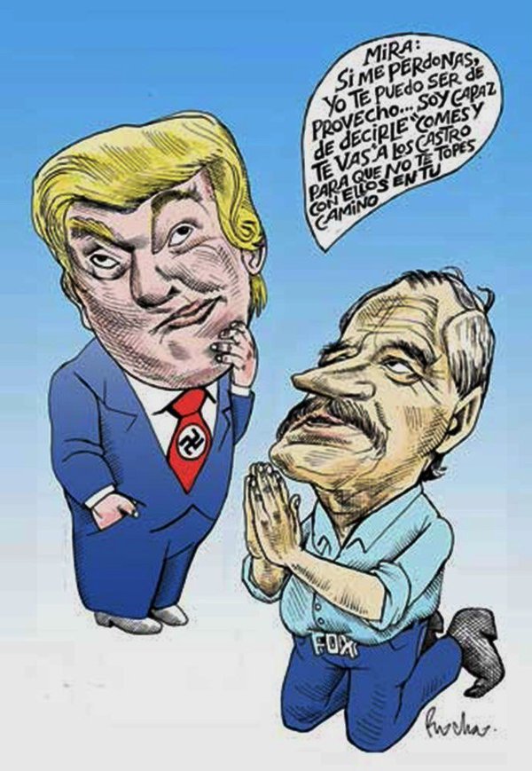 DONAL TRUMP, MÉXICO, POLITICOS, VICENTE FOX