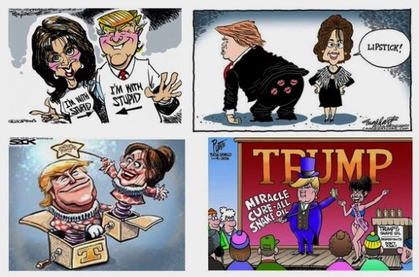 DONALD TRUMP, SARAH PALIN