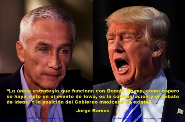 Jorge Ramos, Trump, México, Mexicanos, Hipanos, Latinos, Migración, Migrantes, Inmigración, Inmigrantes, Estadso Unidos, USA, EEUU, Imagología, Paisología